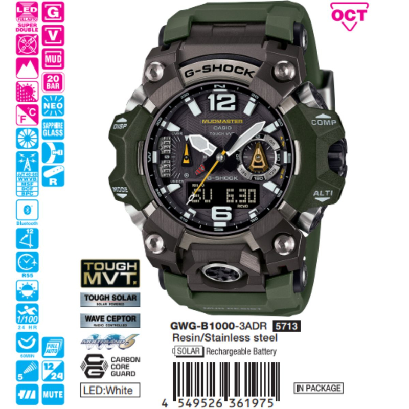 GWG-B1000-3ADR | Đồng hồ Casio G-Shock