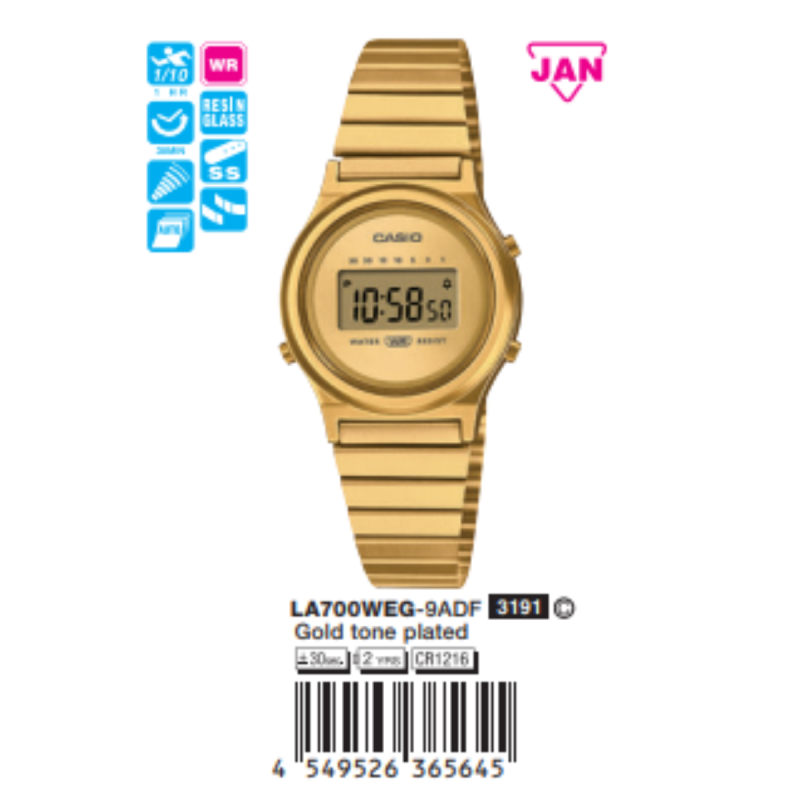LA700WEG-9ADF | Đồng hồ Casio Vintage