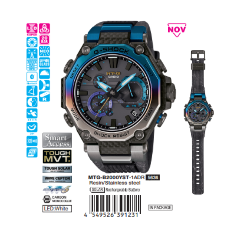 MTG-B2000YST-1ADR | Đồng hồ Casio