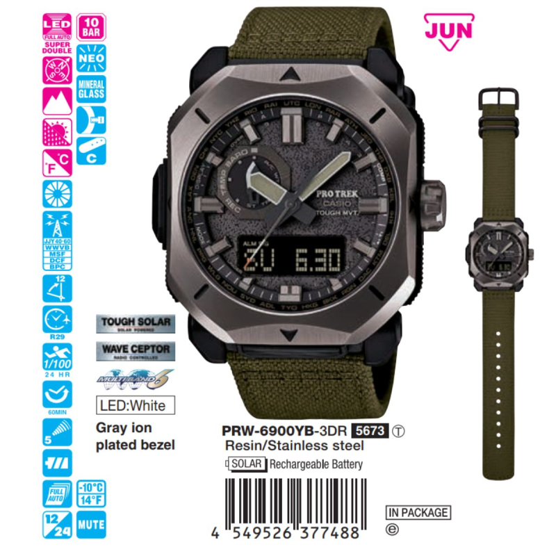 PRW-6900YB-3DR | Đồng hồ Casio