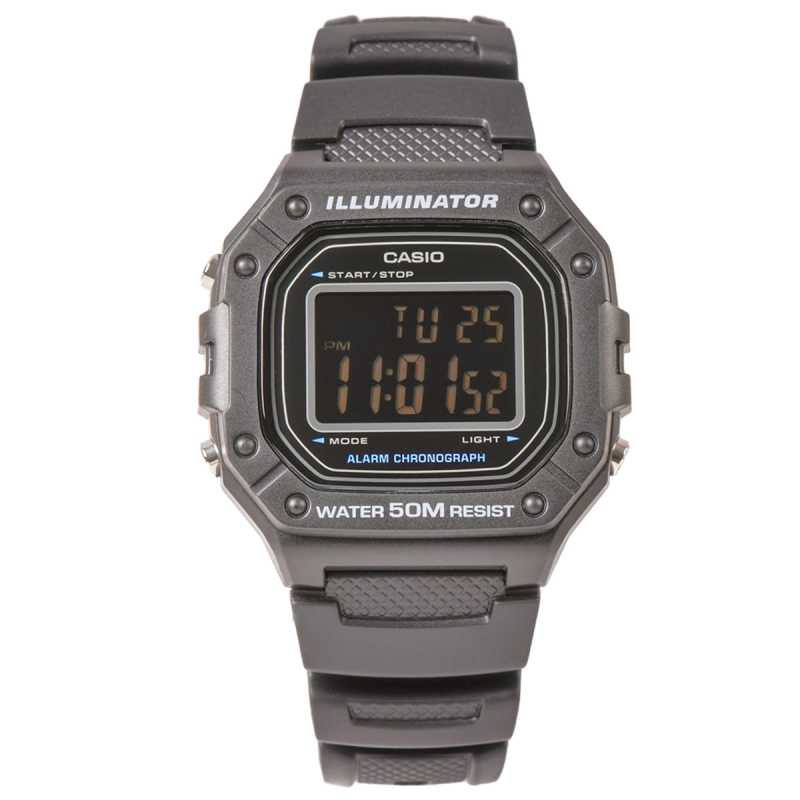 W-218H-1BVDF | Đồng hồ Casio Điện Tử Tiêu Chuẩn