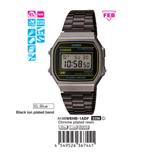 A168WEHB-1ADF | Đồng hồ Casio Vintage