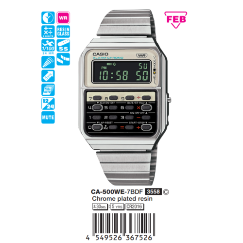 CA-500WE-7BDF | Đồng hồ Casio Vintage
